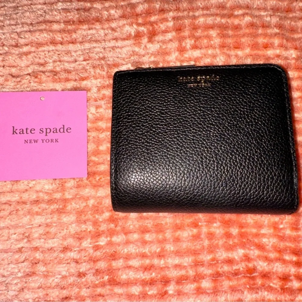 Kate Spade Margaux Pebble Bifold Black Wallet